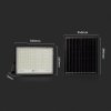 Napelemes LED-reflektor, 30W, távirányítással