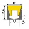 128805 2 silikonovy profil pro led pasky hranaty s2