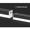 Fekete LED lineáris lámpatest, 40W