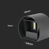 129003 2 cerne fasadni led svitidlo kulate 5w ip65