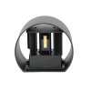 129003 4 cerne fasadni led svitidlo kulate 5w ip65