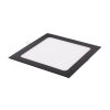 Fekete süllyeszthető LED-panel, szögletes, 174 x 174mm, 12W, 24V, CCT