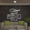 129306 2 bile zavesne led svitidlo designove 50cm 20w