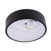 SMART TUYA Fekete mennyezeti LED-lámpa, gömbölyű, 300mm, 24W, CCT, távirányítóval