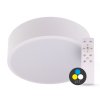 SMART TUYA Fehér mennyezeti LED-lámpa, gömbölyű, 500mm, 48W, CCT, távirányítóval