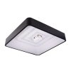 SMART TUYA Fekete mennyezeti LED-lámpa, négyzet, 500x500mm, 48W, CCT, távirányítóval