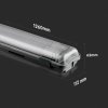 Fénycsőtest, 120cm, IP65 + 2x LED-fénycső, 18W, Economy, 5db-os csomagolás