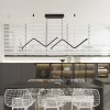 Fekete függő LED dizájnlámpa 100cm 12W