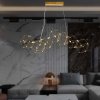 130968 2 zlate zavesne led svitidlo designove 102cm 28w