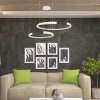 130989 2 bile zavesne led svitidlo designove 116cm 48w stmivatelne