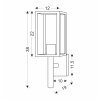 132806 1 cerne fasadni svitidlo hosta pro zarovku 1x e27 ip44