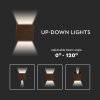 133049 2 corten fasadni led svitidlo hranate 11w ip65