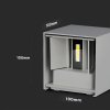 133064 7 sede fasadni led svitidlo hranate 11w ip65