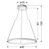 pol pl LED függőlámpa 25W gyűrű 40cm kerek 4000K Lune 31 64646 8288 2