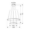 pol pl Modern függőlámpa LUNE 50 LED DOUBLE 40W 4000K arany 46674 1