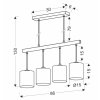 133281 2 zavesny lustr combi pro zarovku 4x e27