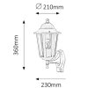 133851 3 bile fasadni svitidlo s pohybovym cidlem velence pro led zarovku e27