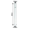 133719 3 antracitovy zahradni sloupek katowice pro led zarovku gu10 80cm