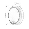 133656 5 bile fasadni led svitidlo s pohybovym cidlem hitura 15w ip54