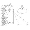 133662 3 chromovy zahradni sloupek s pohybovym cidlem inox torch pro led zarovku e27 110cm