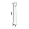 133695 5 antracitovy zahradni sloupek ankara pro led zarovku e27 74cm