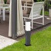 133701 1 cerny zahradni sloupek se zasuvkami bonn pro led zarovku e27 50cm