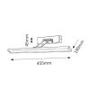 133485 2 led svitidlo nad zrcadlo picture slim 8w polohovatelne