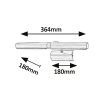 133512 5 chromove svitidlo nad obraz picture guard pro zarovku 2x e14