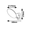 133677 4 cerne fasadni led svitidlo s pohybovym cidlem varna 12w ip54