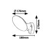 133992 3 cerne fasadni led svitidlo varna 12w ip54