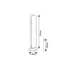 133932 9 cerna led rgb nabijeci lampa parker 3w s dalkovym ovladanim