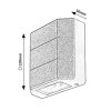134163 8 bile fasadni led svitidlo lippa up down 6w ip54
