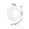 134166 3 antracitove fasadni led svitidlo avola 9w ip54