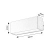 134181 5 bile fasadni led svitidlo mataro 10w ip54
