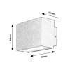 134172 4 cerne fasadni led svitidlo mataro 7w ip54