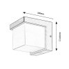 134259 4 cerne fasadni led svitidlo andelle 10w ip54