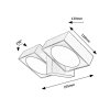 134277 6 antracitove fasadni led svitidlo telde 14w ip54