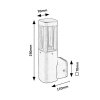 134286 6 antracitove fasadni led svitidlo kalisz 7w ip54