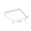 134376 5 cerne stropni led svitidlo pernik ctvercove 280x280mm 24w ip54