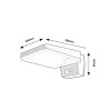 134343 5 cerne fasadni solarni led svitidlo s pohybovym cidlem lasset 4 4w ip54