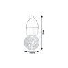 134388 6 stribrna led rgb solarni zavesna lucerna yola 0 06w