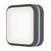 134430 3 antracitove stropni nastenne led svitidlo hamburg ctvercove 285x285mm 12w ip44