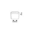 134430 6 antracitove stropni nastenne led svitidlo hamburg ctvercove 285x285mm 12w ip44