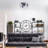 134475 5 cerne stropni svitidlo s ventilatorem cadmus 480mm pro 3x led zarovku e27