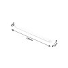 134505 3 bile led svitidlo pod kuchynskou linku drop light 120cm 40w ip65