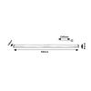 134589 4 stribrne led svitidlo pod kuchynskou linku lendva 50cm 5w stmivatelne