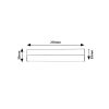 134592 5 cerne led svitidlo pod kuchynskou linku band2 27cm 7w