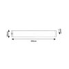 134607 5 stribrne led svitidlo pod kuchynskou linku soft2 60cm 8w s vypinacem