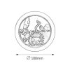 134655 4 detske nastenne dotykove led svitidlo leon 100mm 0 3w