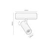 134736 10 cerny listovy led reflektor litrack spot 1f 10w
